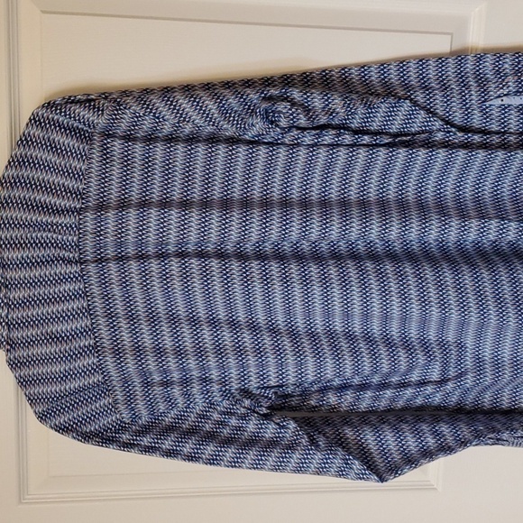 Bugatchi UOMO Slim fit blue graphic Print LS button down Size XL - Picture 10 of 11